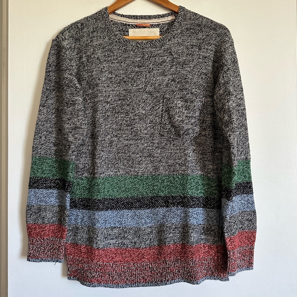 Urban Outfitters Koto Shobu Colorblock Engineered Marled Knit Sweater Size Small - Picture 4 of 8